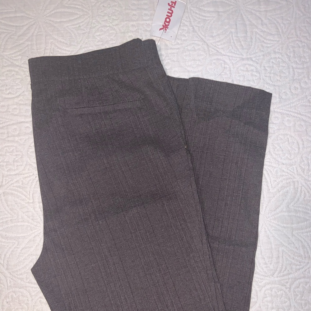 Women’s Broken Plaid Black Trousers